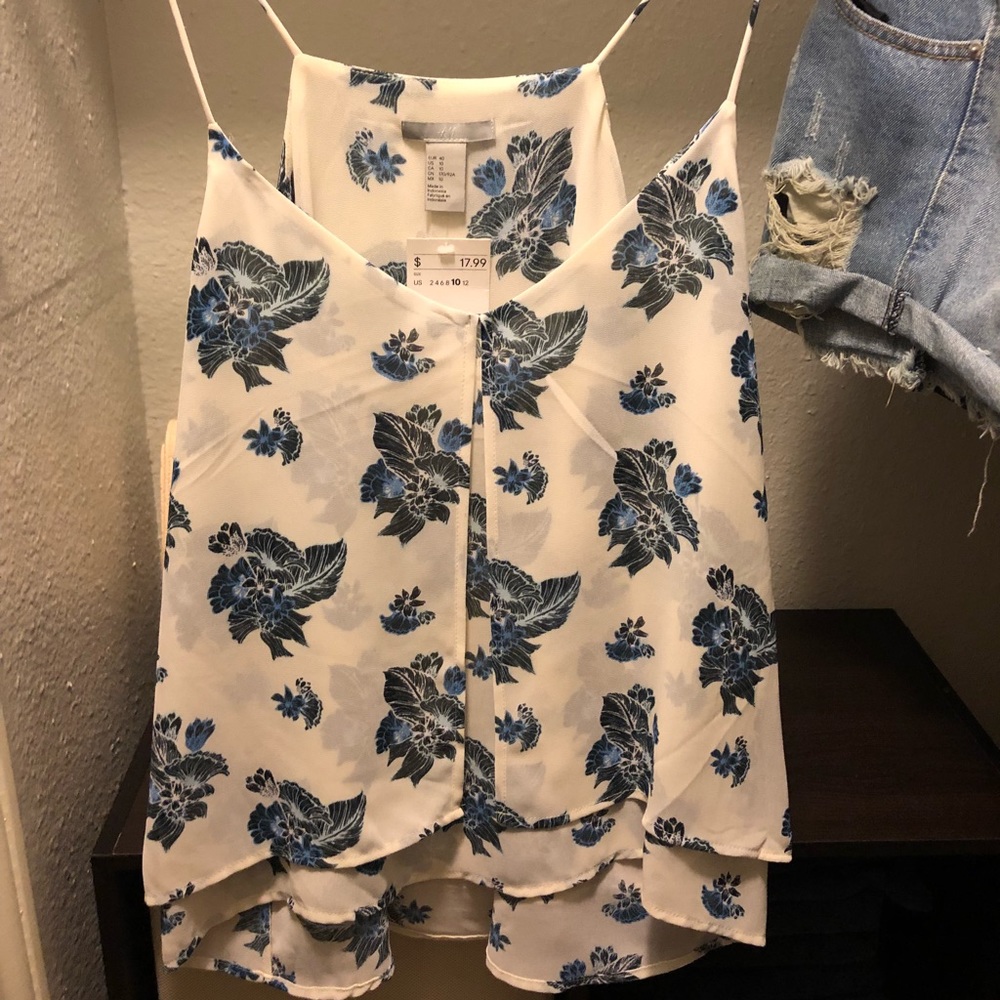 H&M floral tank